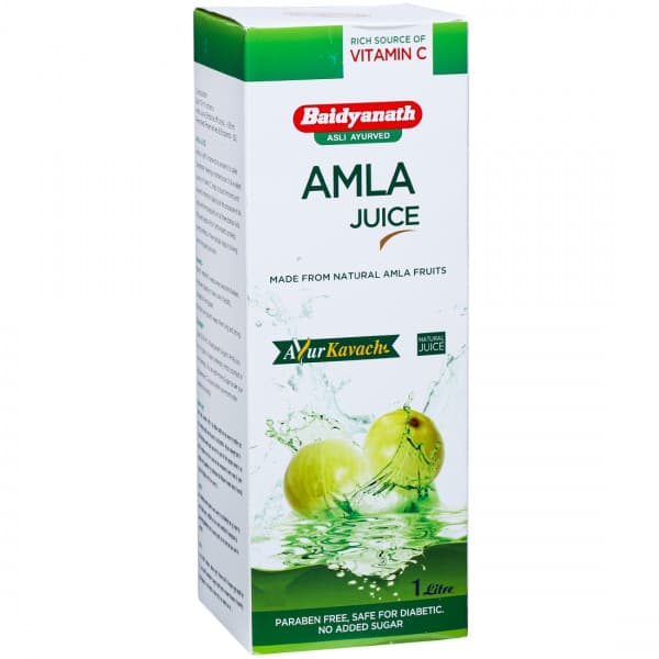 Baidyanath Nagpur Amla Juice Ayur Kavach 1000 ml