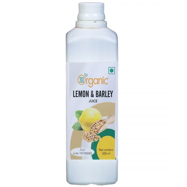 360 Degree Organic Lemon & Barley Juice 500 ml