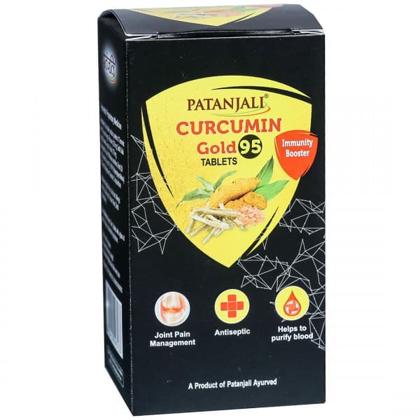 Patanjali Curcumin Gold 95 Immunity Booster 60 Tablets