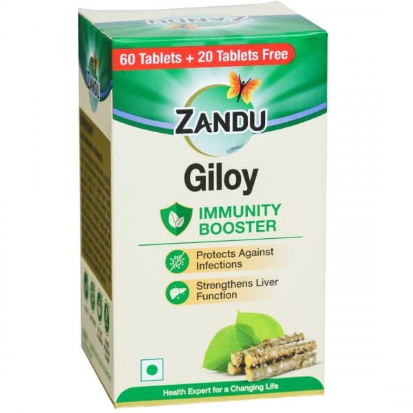 Zandu Giloy Immunity Booster (Free 20 Tablets) 60 Tablets
