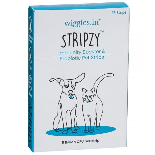 Wiggles Stripzy Immunity Booster & Probiotic Pet Strips 15 Strips