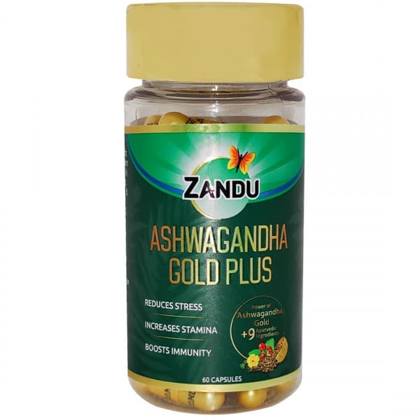 Zandu Ashwagandha Gold Plus 60 Capsules