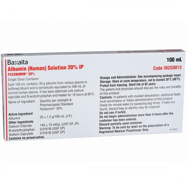 Flexbumin 20% Infusion 100 ml