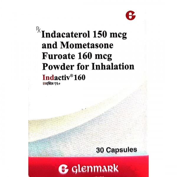 Indactiv 160 mcg Inhalation Capsule (30 Cap)
