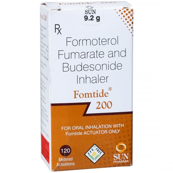 Fomtide 200 mcg Inhaler 9.2 g (120 Metered Doses)