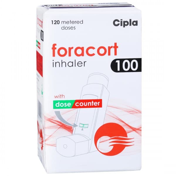 Foracort 100 mcg Inhaler 7.2 g (120 Metered Doses)