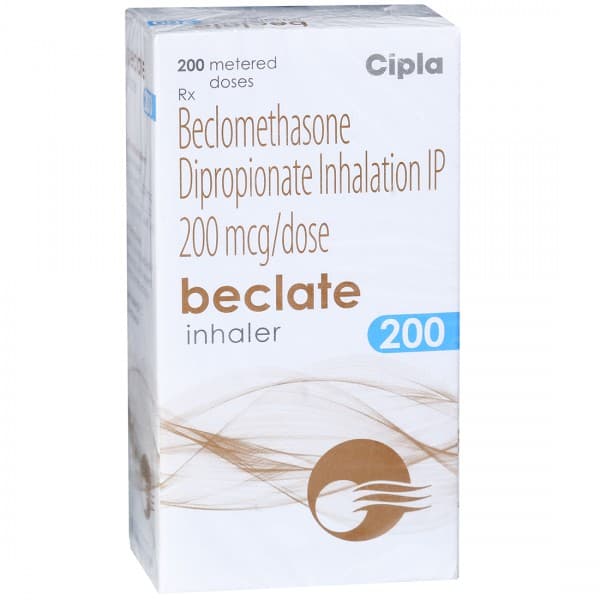 Beclate 200 mcg Inhaler 10 g (200 Metered Doses)