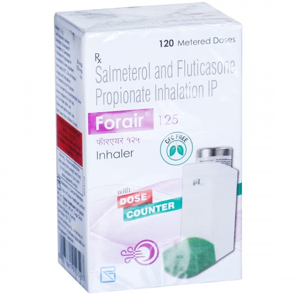 Forair 125 mcg Inhaler 7.2 g (120 Metered Doses)