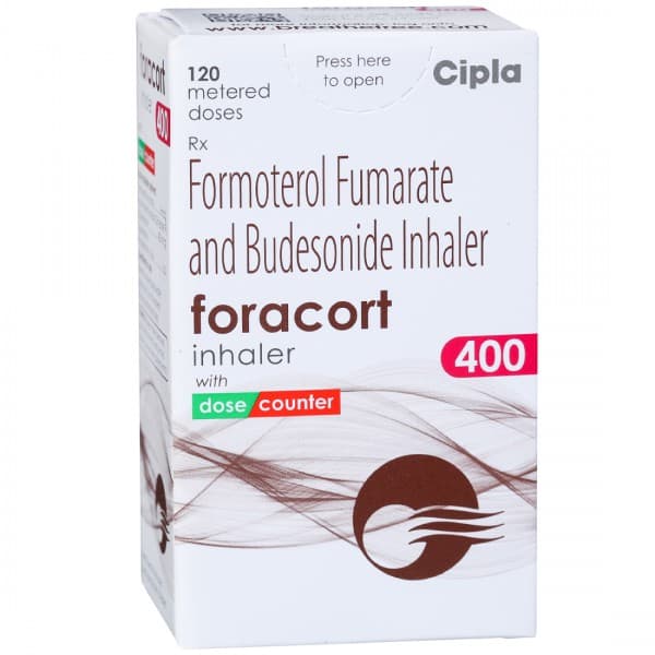 Foracort 400 mcg Inhaler 7.2 g (120 Metered Doses)