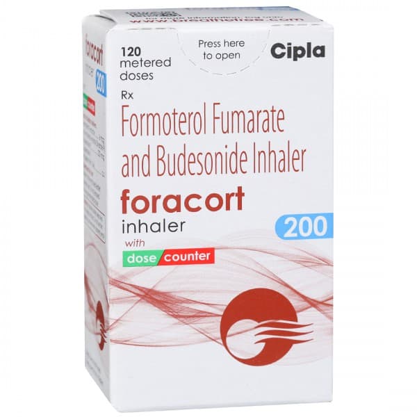 Foracort 200 mcg Inhaler 7.2 g (120 Metered Doses)
