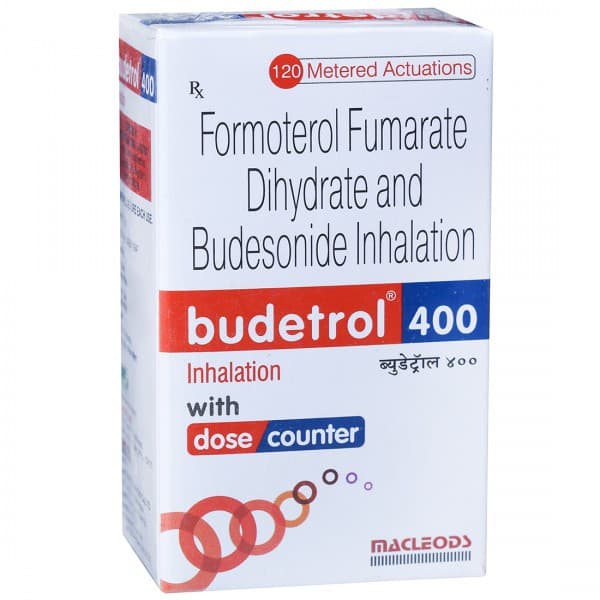 Budetrol 400 mcg Inhaler 7.2 g (120 Metered Doses)