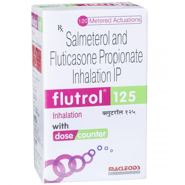 Flutrol 125 mcg Inhaler 7.2 g (120 Metered Doses)