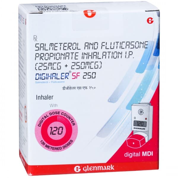 Digihaler SF 250 mcg Inhaler 7.2 g (120 Metered Doses)
