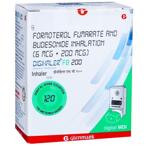Digihaler FB 200 mcg Inhaler 7.2 g (120 Metered Doses)