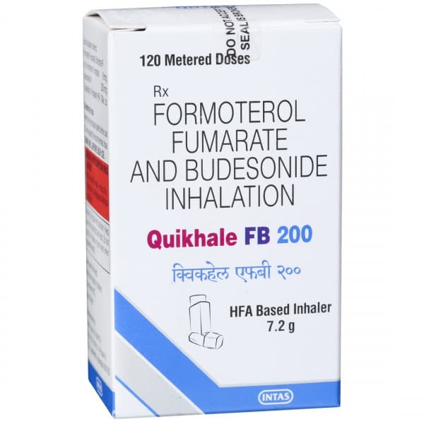Quikhale FB 200 mcg Inhaler 7.2 g (120 Metered Doses)