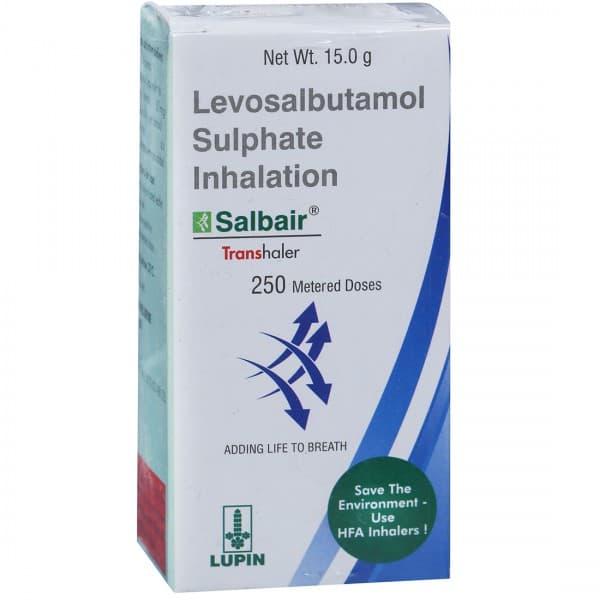 Salbair Transhaler 15 g (250 Metered Doses)