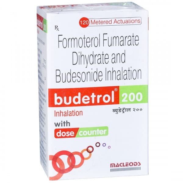 Budetrol 200 mcg Inhaler 7.2 g (120 Metered Doses)