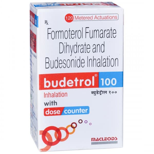 Budetrol 100 mcg Inhaler 7.2 g (120 Metered Doses)