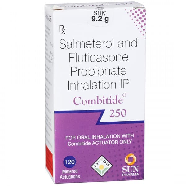 Combitide 250 mcg Inhaler 9.2 g (120 Metered Doses)