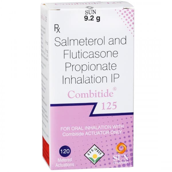 Combitide 125 mcg Inhaler 9.2 g (120 Metered Doses)