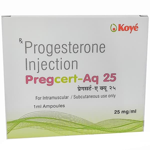Pregcert Aq 25 mg/ml Injection 1 ml