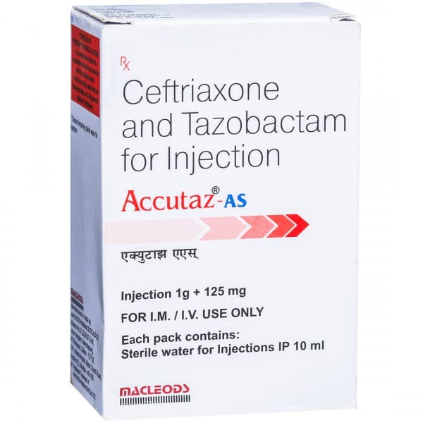 Accutaz AS 1 g + 125 mg Injection