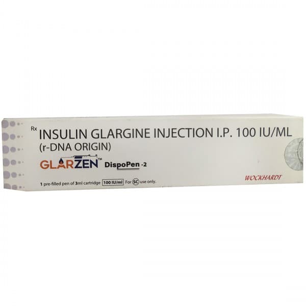 Glarzen DispoPen 2 100 IU/ml Injection 3 ml (Pre-Filled Pen)