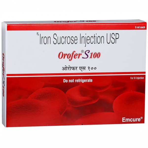 Orofer S 100 mg Injection 5 ml