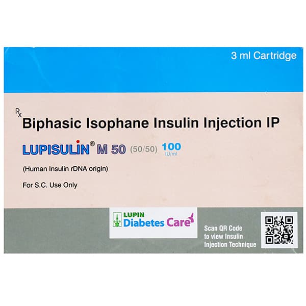 Lupisulin M 50 (50/50) 100 Iu/ml 3 ml Cartridge (5 Cartridge)