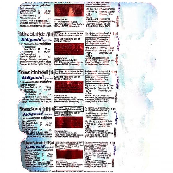 Aldigesic Injection 1 ml