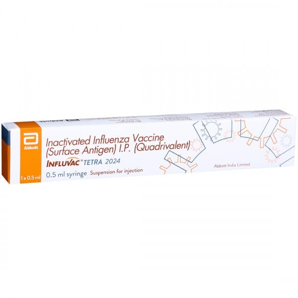 Influvac Tetra (Surface Antigen) 2024 Vaccine 0.5 ml