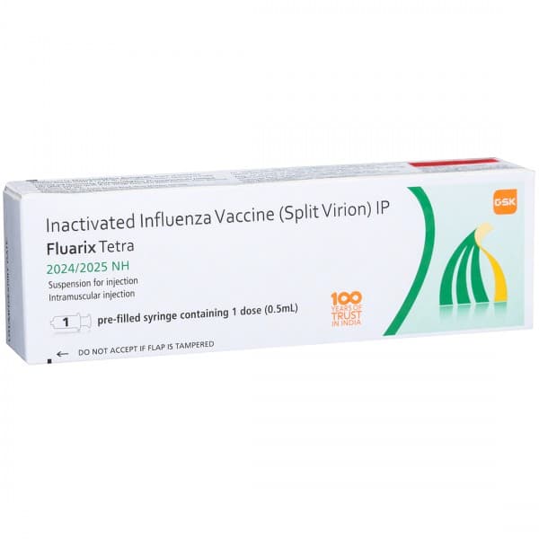Fluarix Tetra 2024/2025 NH Vaccine Prefilled Syringe 0.5 ml