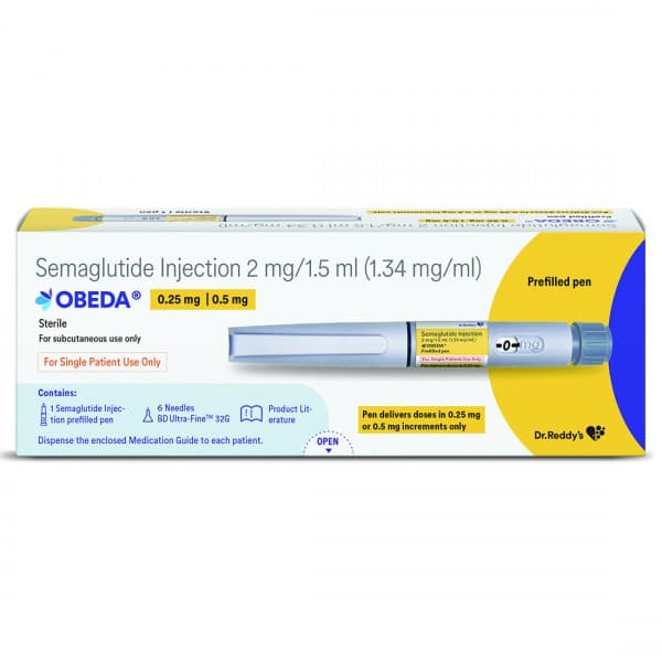 Obeda 2 mg/1.5 ml Injection (Prefilled Pen)