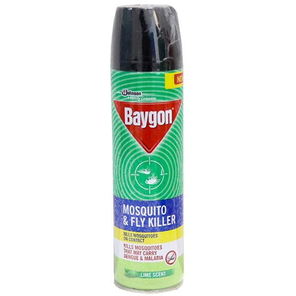 Baygon Mosquito & Fly Killer Lime Scent 200 ml