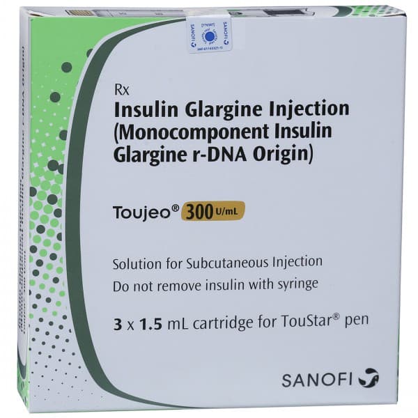 Toujeo 300 u/ml 1.5 ml Cartridge (3 Cartridge)