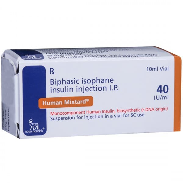 Human Mixtard 30/70 Injection 40 IU 10ml (Vial)