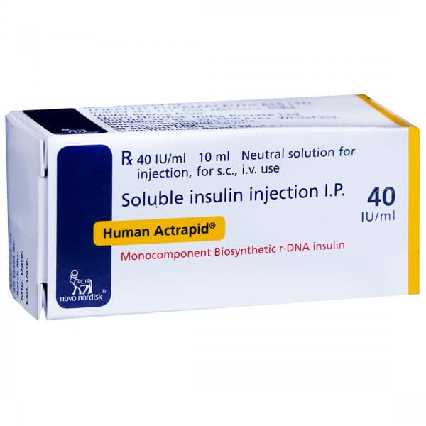 Human Actrapid 40 IU Injection 10 ml (Vial)
