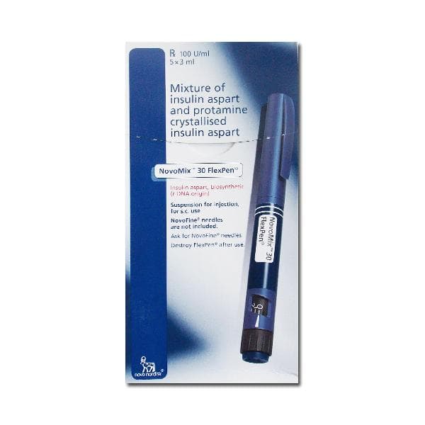 Novomix 30 Flexpen 100 IU Inj 3 ml Pen