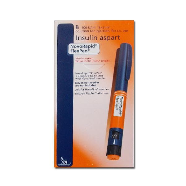 Novorapid Flexpen 100 IU Inj 3 ml Pen