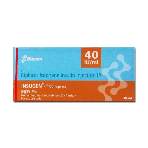 Insugen 30/70 Inj 40IU 10ml (Vial)