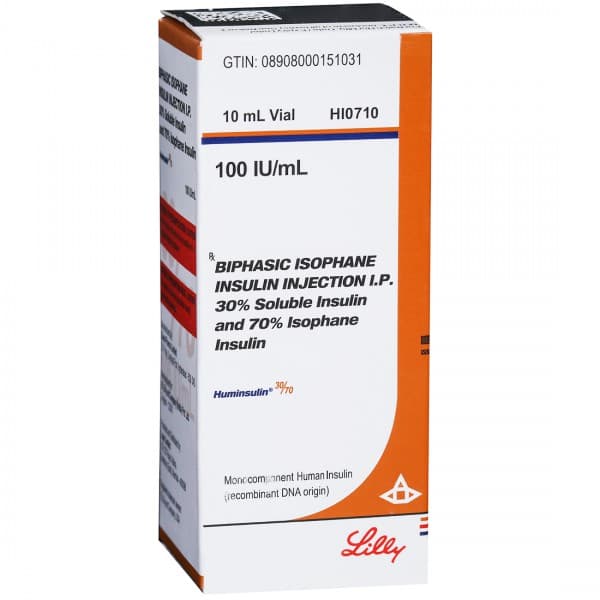 Huminsulin 30/70 Injection 100 IU 10 ml (Vial)