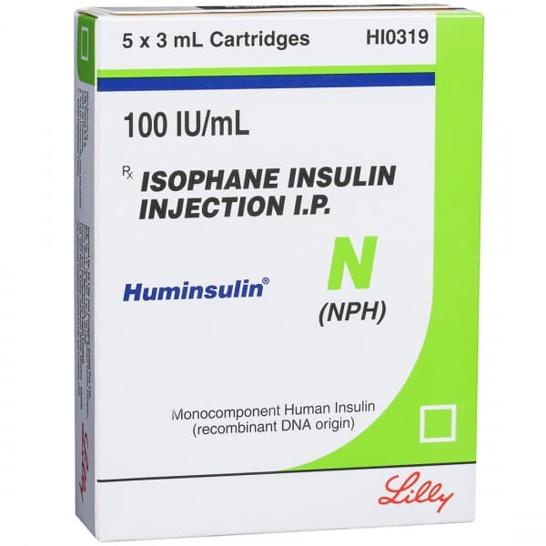 Huminsulin N 100 IU Injection 3 ml Cartridge (5 Cartridge)