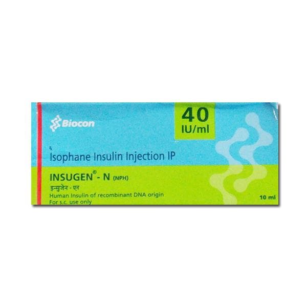 Insugen N 40 IU Inj 10 ml (Vial)