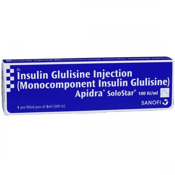Apidra Solostar 100 Iu/ml 3 ml Injection