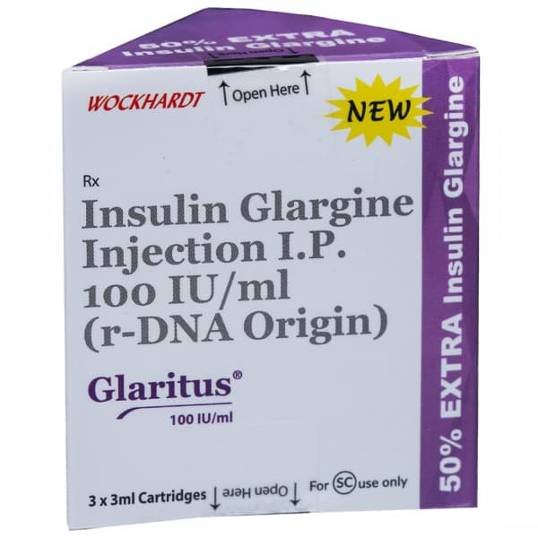 Glaritus 100 Iu/ml 3 ml Cartridge (3 Injection)