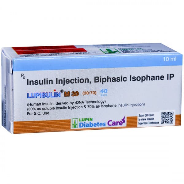 Lupisulin M 30/70 Injection 40 IU 10 ml (Vial)