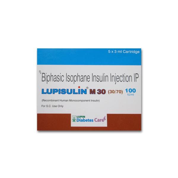 Lupisulin M 30 (30/70) 100 Iu/ml 3 ml Cartridge (5 Cartridge)