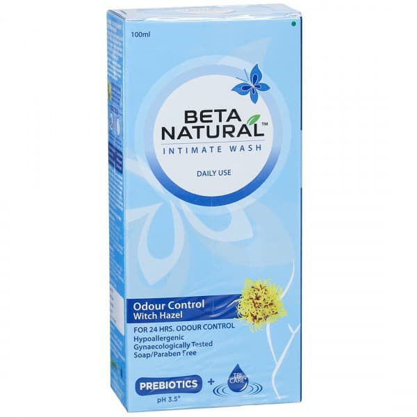 Beta Natural Intimate Wash Odour Control Witch Hazel 100 ml