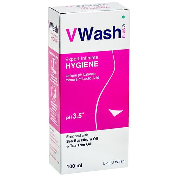 VWash Plus PH 3.5 Expert Intimate Hygiene Liquid Wash 100 ml
