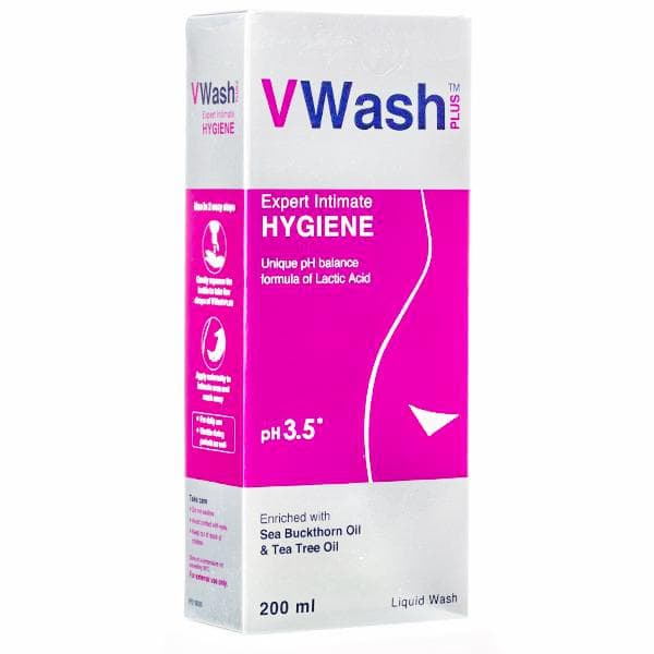 VWash Plus PH 3.5 Expert Intimate Hygiene Liquid Wash 200 ml
